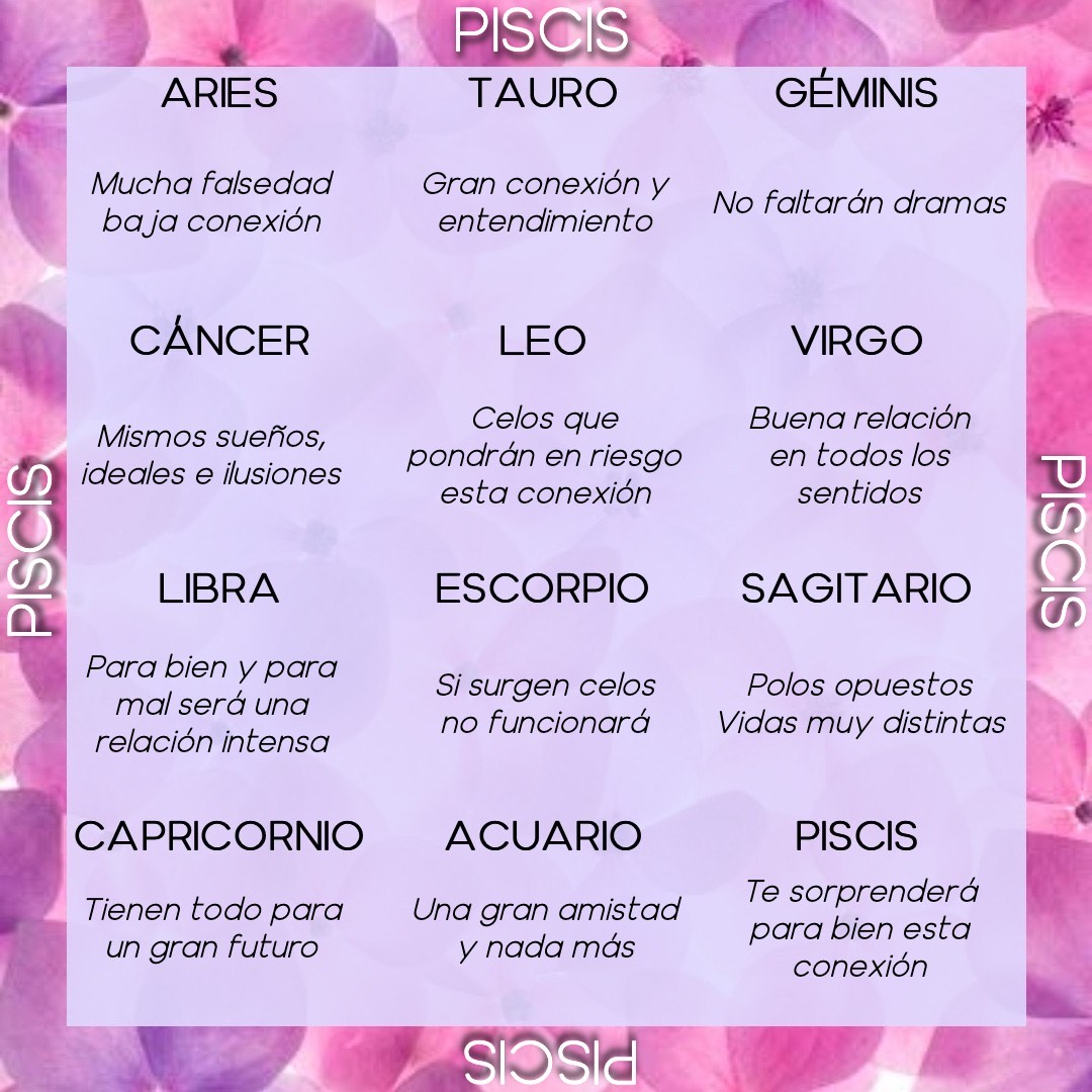 compatibilidades piscis
